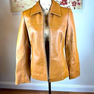 Michael Kors Genuine Leather Jacket Size S/P